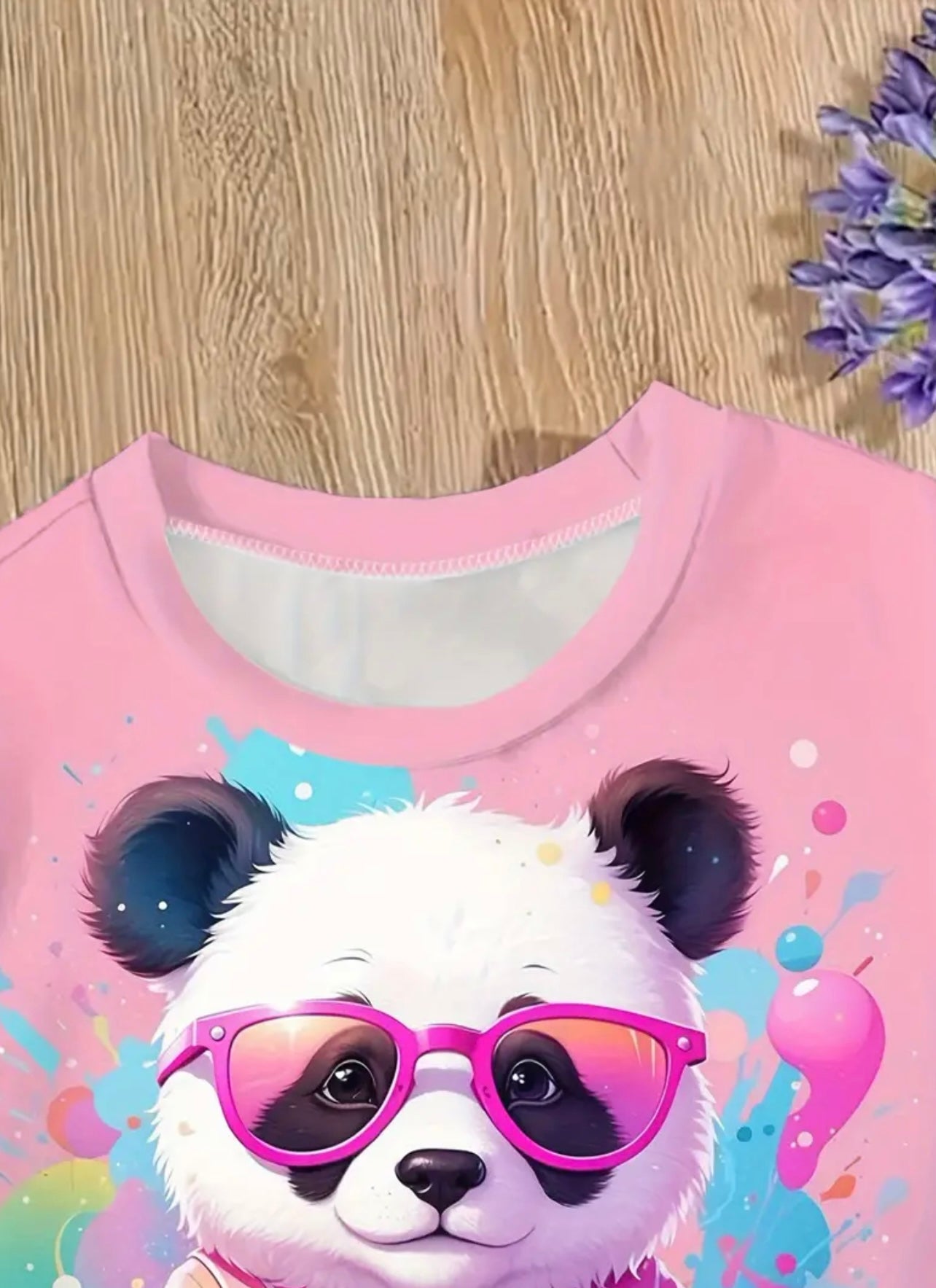 Girls T-shirts with Panda