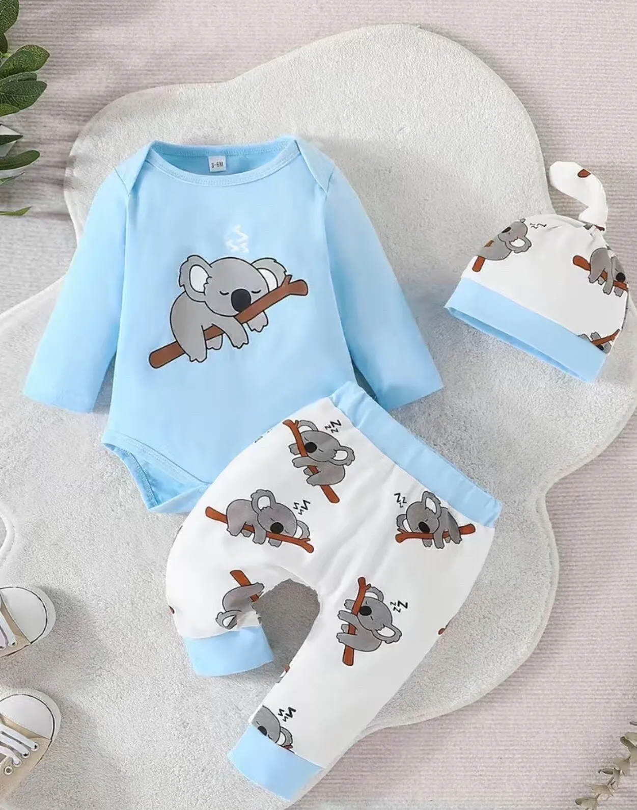 Boys Set Blue with Koala, 0-3 months