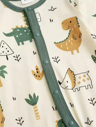 Baby Boys Sleepsuit with Dinosaur 3-6 months