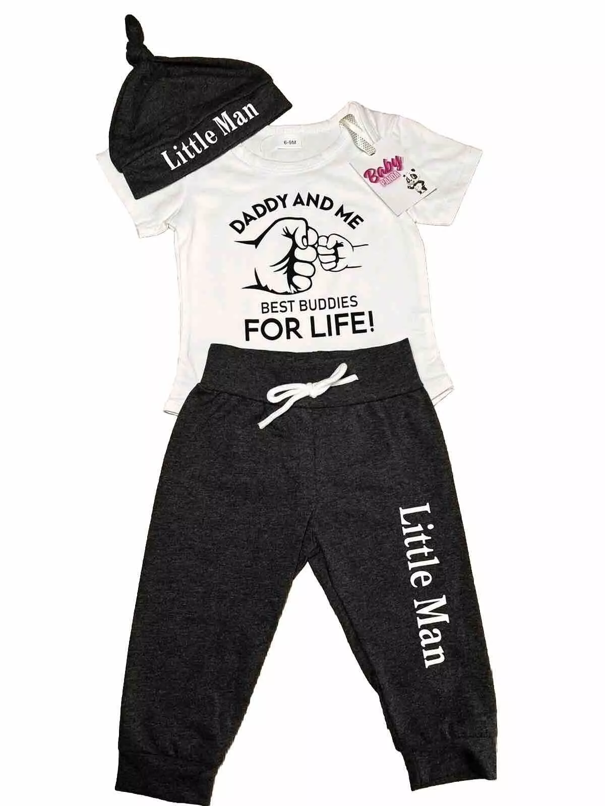 Baby Boys Outfit Set “DADDY AND ME BEST BUDDIES FOR LIFE! 🤜”