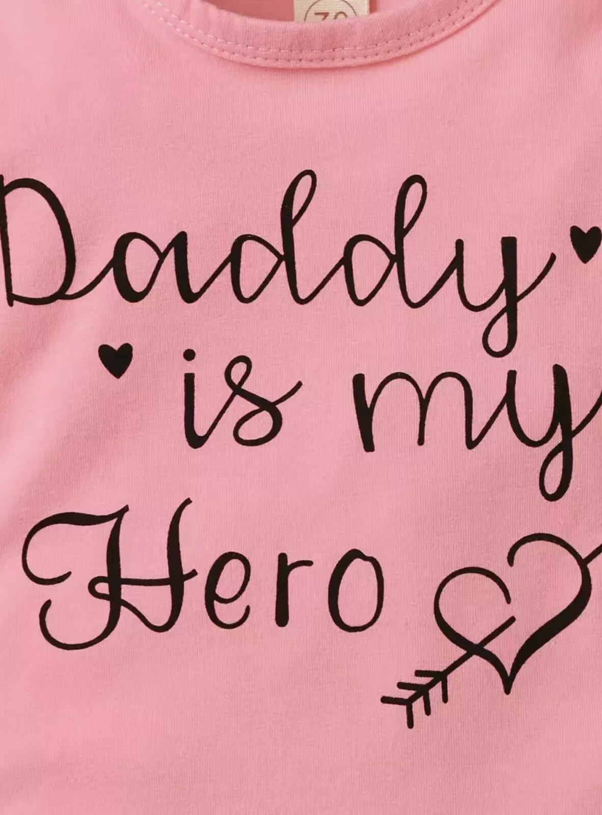 Girl Set "Daddy is my Hero" 3-6 months