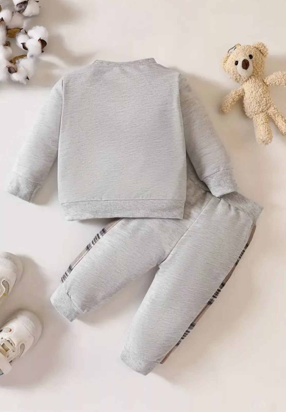 Baby Girls Sets with Bear Pink Grey Size 18-24 month