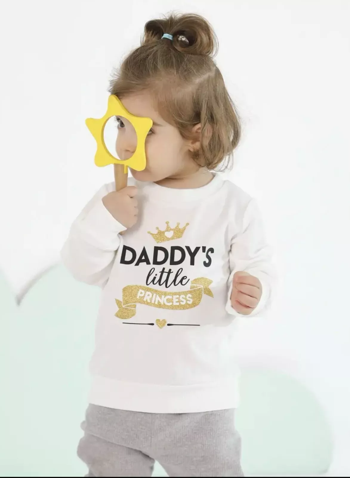 Sweatshirt for baby girls with long sleeves “Daddy’s Little Princess” Gift UK