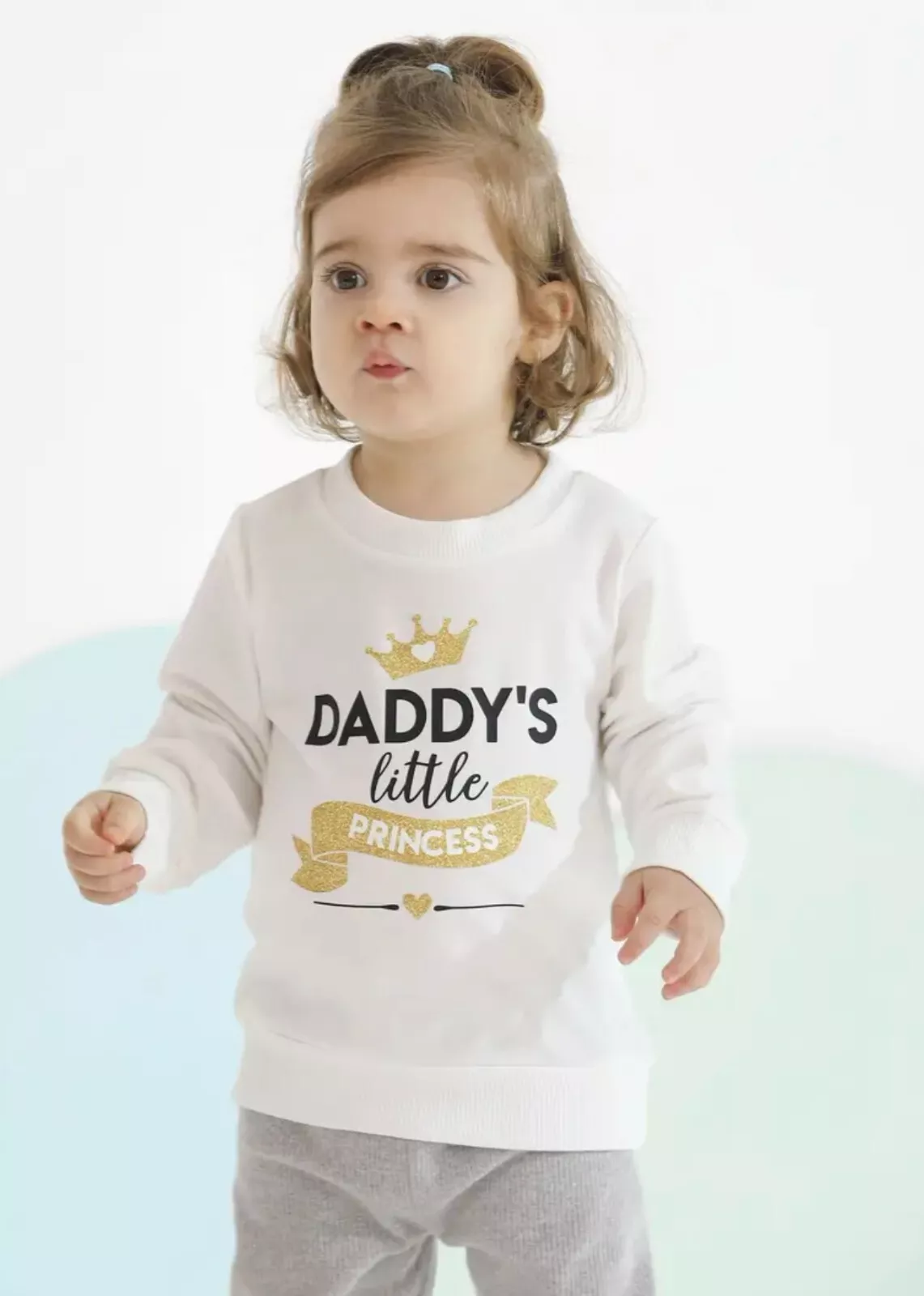 Sweatshirt for baby girls with long sleeves “Daddy’s Little Princess” Gift UK